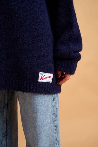 karavan clothing fashion fall winter 25 homecoming collection zoe pullover dark blue