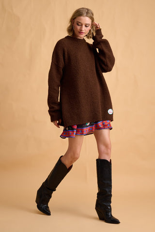 karavan clothing fashion fall winter 25 homecoming collection zoe pullover brown