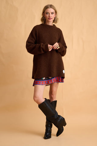 karavan clothing fashion fall winter 25 homecoming collection zoe pullover brown