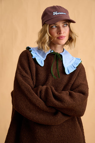 karavan clothing fashion fall winter 25 homecoming collection collar bandana blue