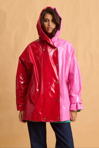 karavan clothing fashion fall winter 25 homecoming collection barak coat pink red