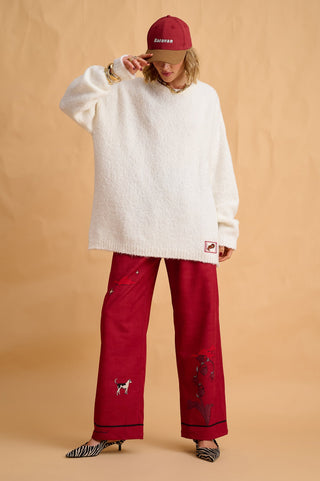 karavan clothing fashion fall winter 25 homecoming collection zoe pullover ivory