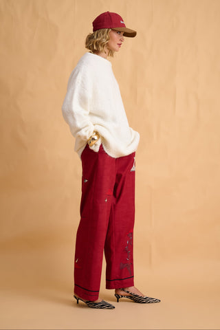 karavan clothing fashion fall winter 25 homecoming collection brielle rousers icons bordeaux