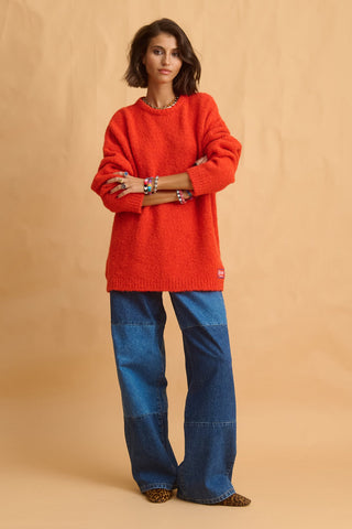 karavan clothing fashion fall winter 25 homecoming collection zoe pullover red