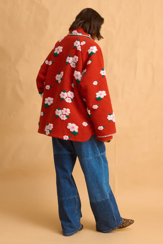 karavan clothing fashion fall winter 25 homecoming collection shiloh coat floral red