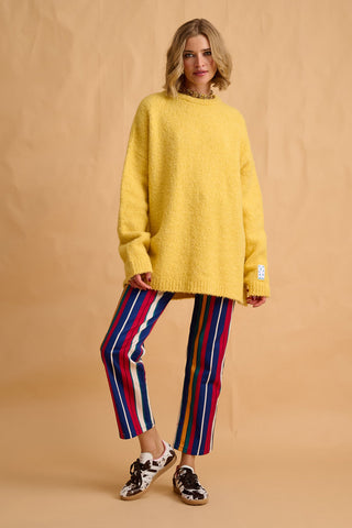 karavan clothing fashion fall winter 25 homecoming collection anastazia trousers multicolor stripes