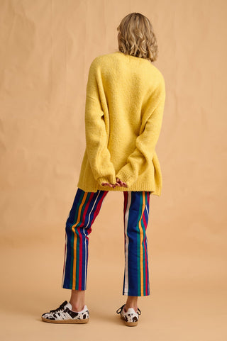 karavan clothing fashion fall winter 25 homecoming collection anastazia trousers multicolor stripes