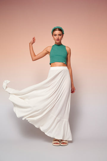 Kinsley Skirt (White)