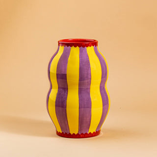 Vase Lilac/Yellow