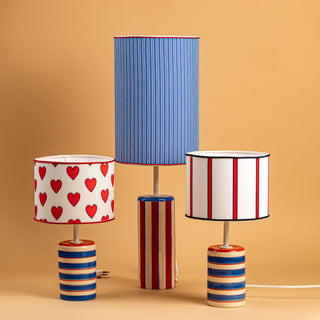 Table Lamp (Blue Stripes)
