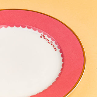 Porcelain Dessert Plate (Pink)