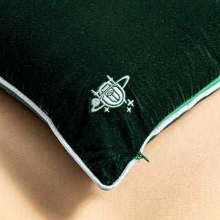 Pillow Case (Green velvet / Green knit)