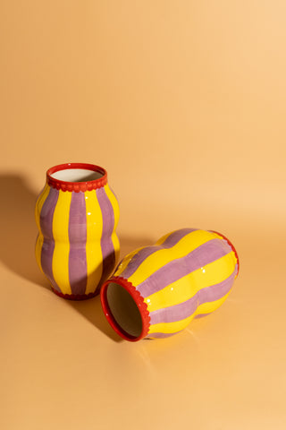 Vase Lilac/Yellow